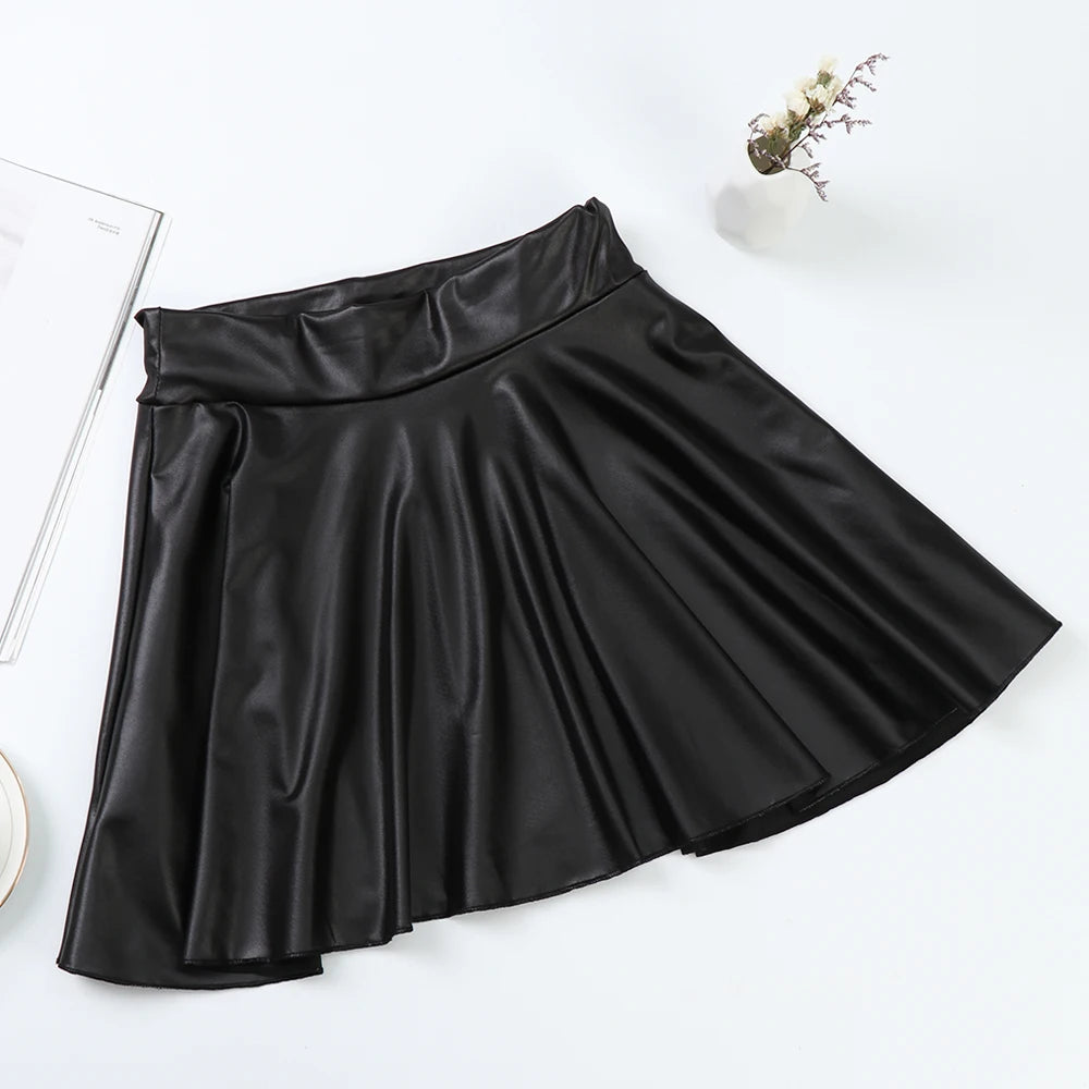 Faux Leather Skirt