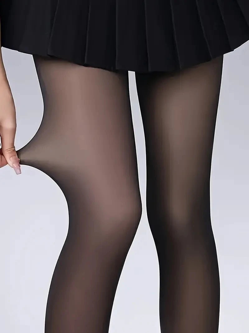 semi-transparent thermal pants