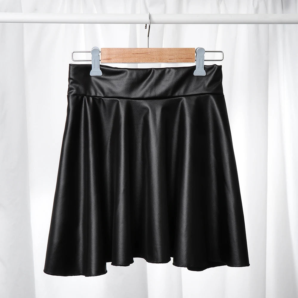 Faux Leather Skirt