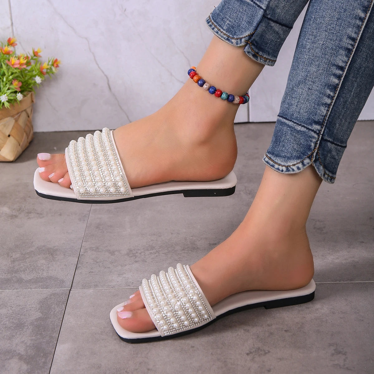 pearl sandals