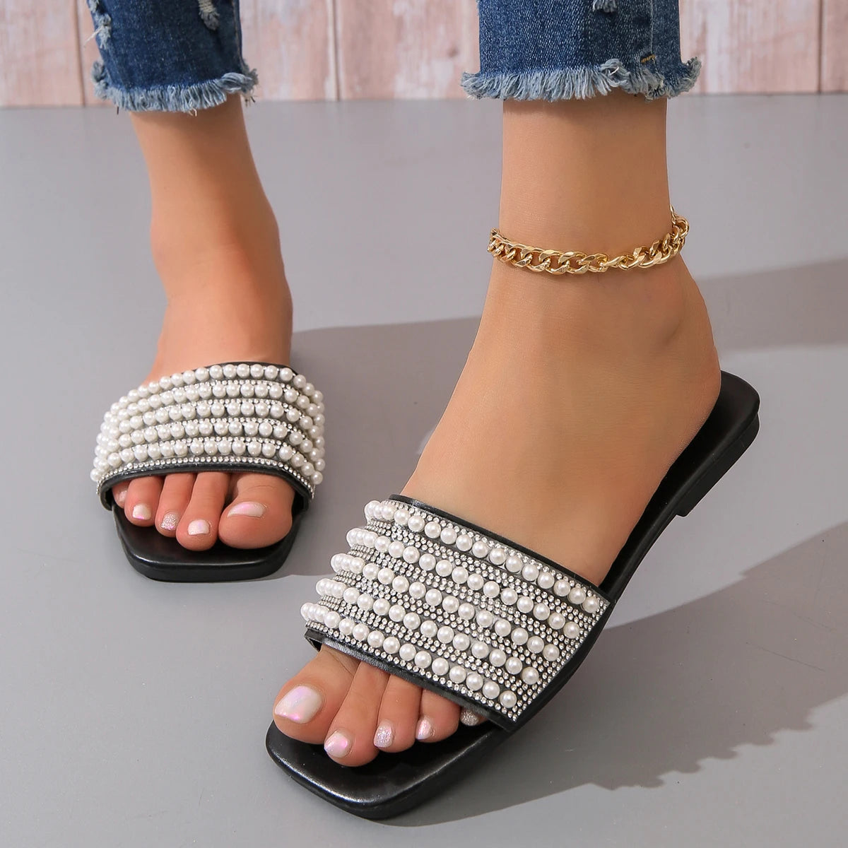 pearl sandals