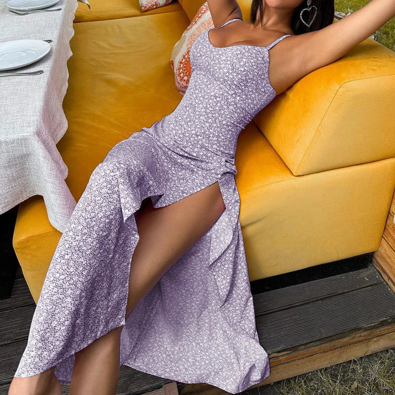 Floral Printed Sexy Dress