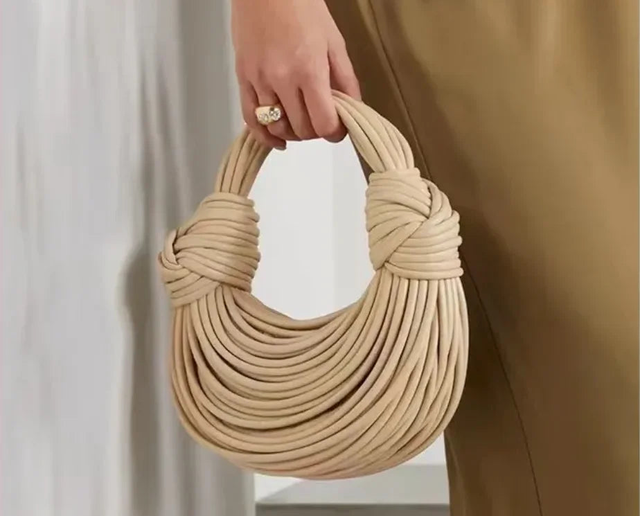 Golden champagne handbag