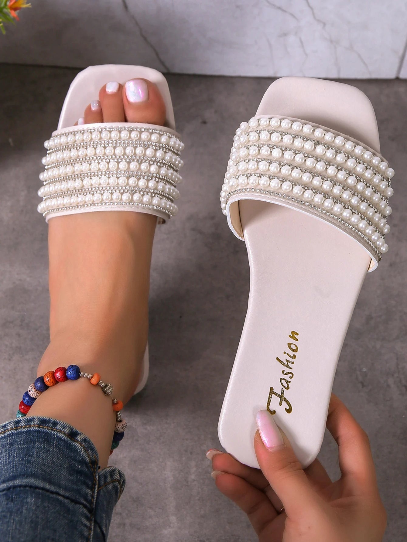 pearl sandals