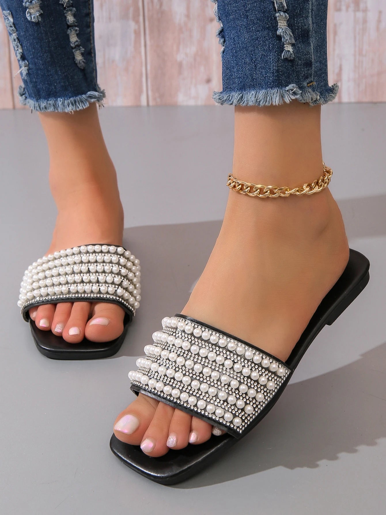 pearl sandals