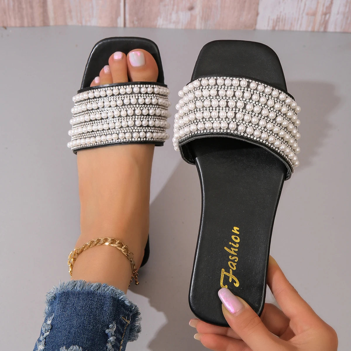 pearl sandals