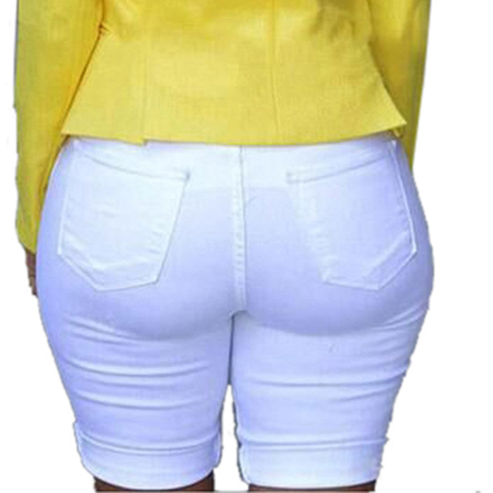 Denim Ripped shorts