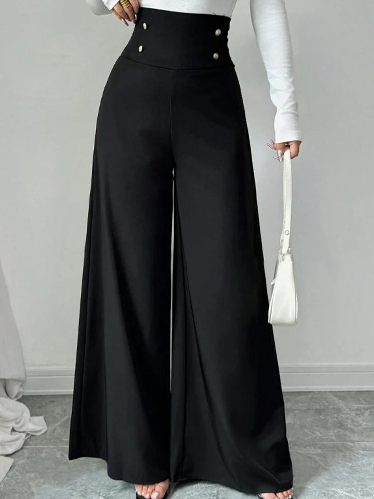 Elegant High waist ,Wide-Leg Pants
