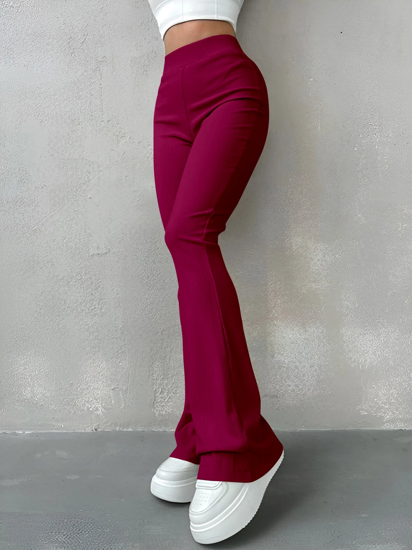Sexy Slim  Ribbed Pants