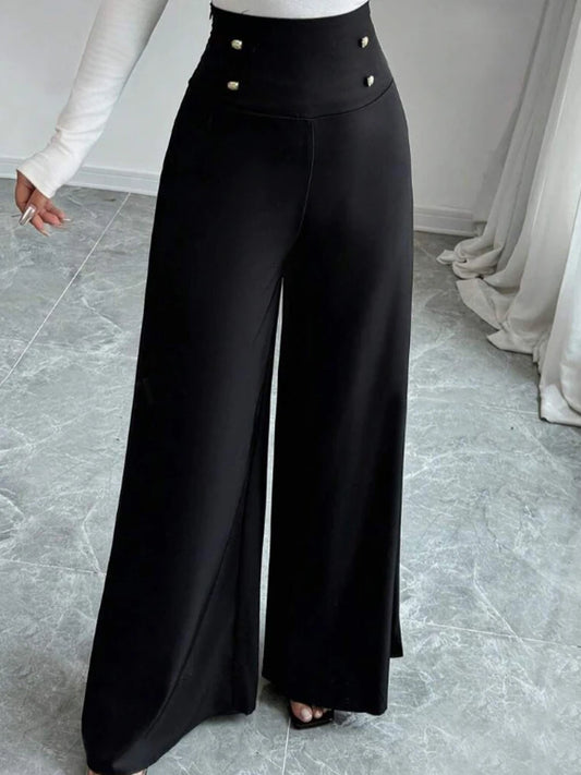 Elegant High waist ,Wide-Leg Pants